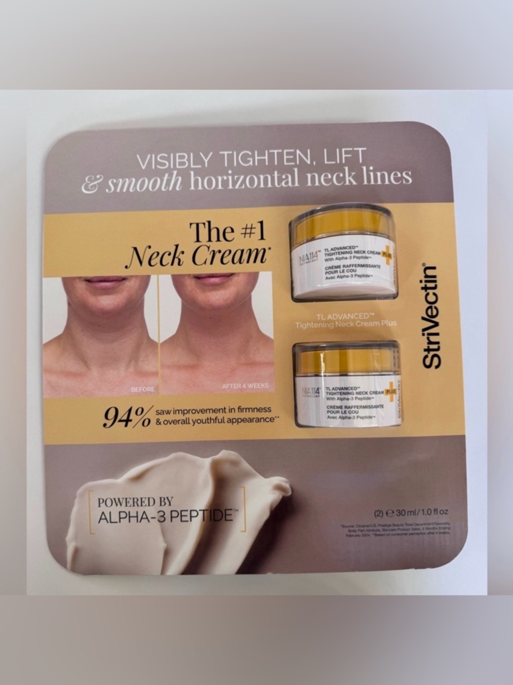 2 set (30ml×4)--StriVectin Tightening Neck Cream - Picture 3 of 4